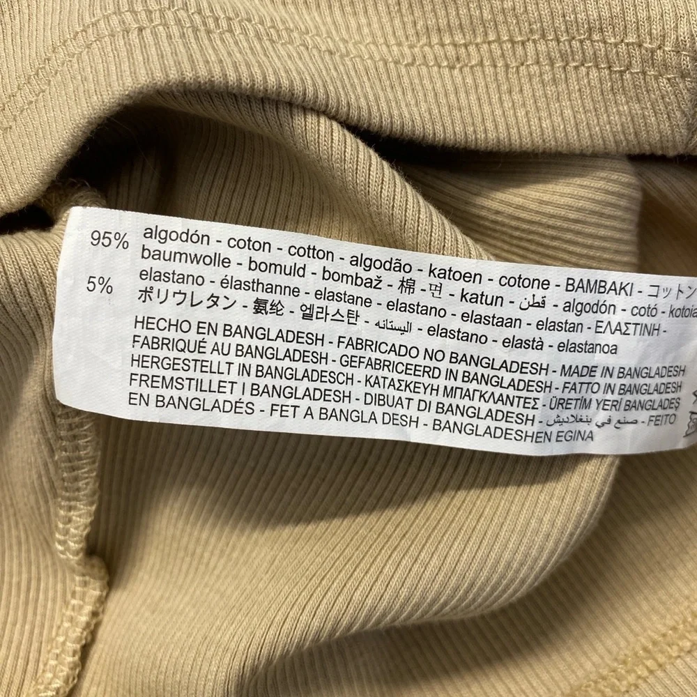 Zara Beige Sleeveless Crop Top Size Large - Picture 10 of 11